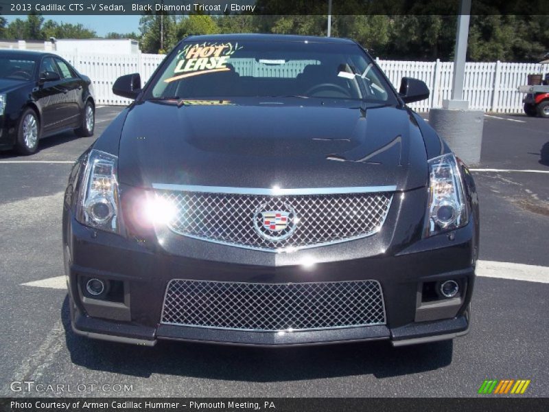 Black Diamond Tricoat / Ebony 2013 Cadillac CTS -V Sedan