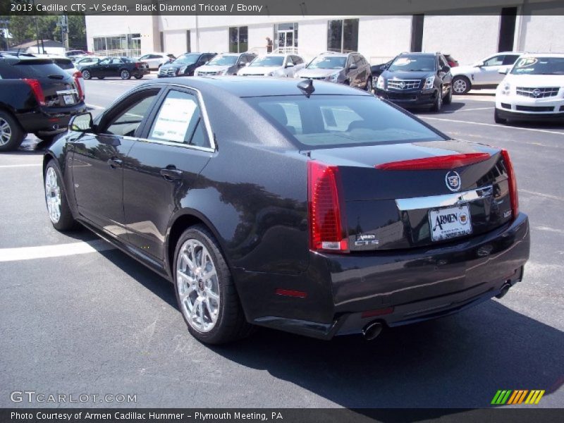 Black Diamond Tricoat / Ebony 2013 Cadillac CTS -V Sedan