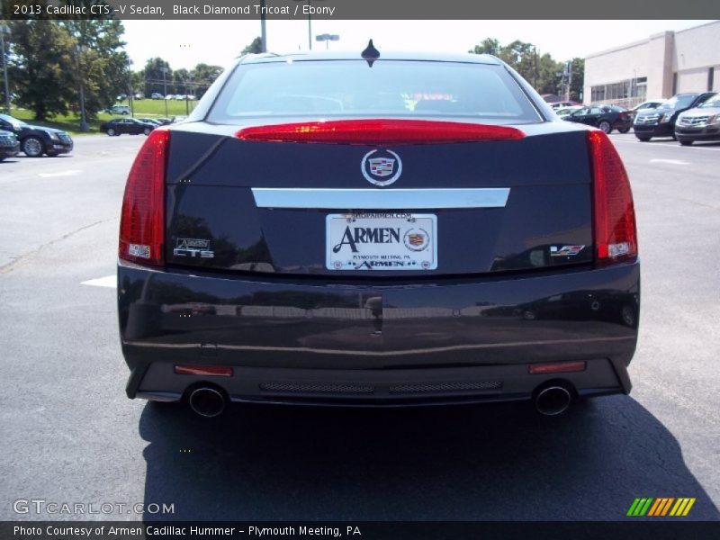 Black Diamond Tricoat / Ebony 2013 Cadillac CTS -V Sedan