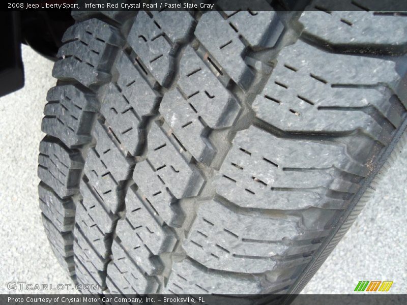 Inferno Red Crystal Pearl / Pastel Slate Gray 2008 Jeep Liberty Sport