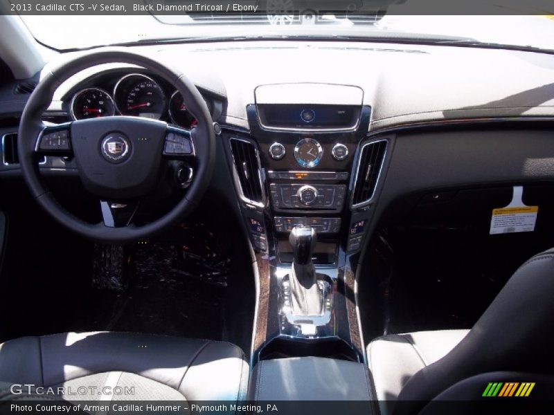 Black Diamond Tricoat / Ebony 2013 Cadillac CTS -V Sedan