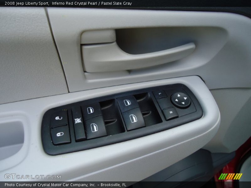 Inferno Red Crystal Pearl / Pastel Slate Gray 2008 Jeep Liberty Sport