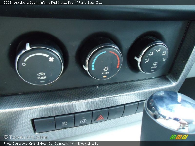 Inferno Red Crystal Pearl / Pastel Slate Gray 2008 Jeep Liberty Sport