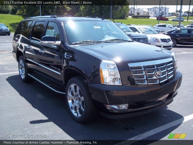 Black Raven / Ebony 2013 Cadillac Escalade ESV Luxury AWD