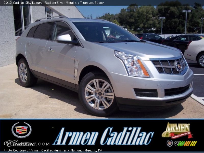 Radiant Silver Metallic / Titanium/Ebony 2012 Cadillac SRX Luxury
