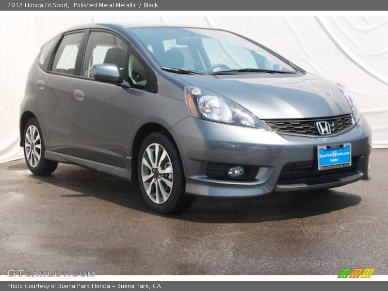 Polished Metal Metallic / Black 2012 Honda Fit Sport