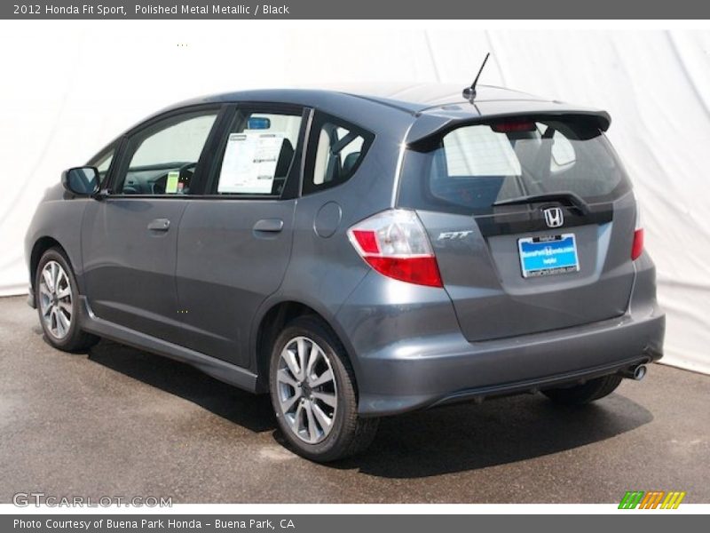 Polished Metal Metallic / Black 2012 Honda Fit Sport