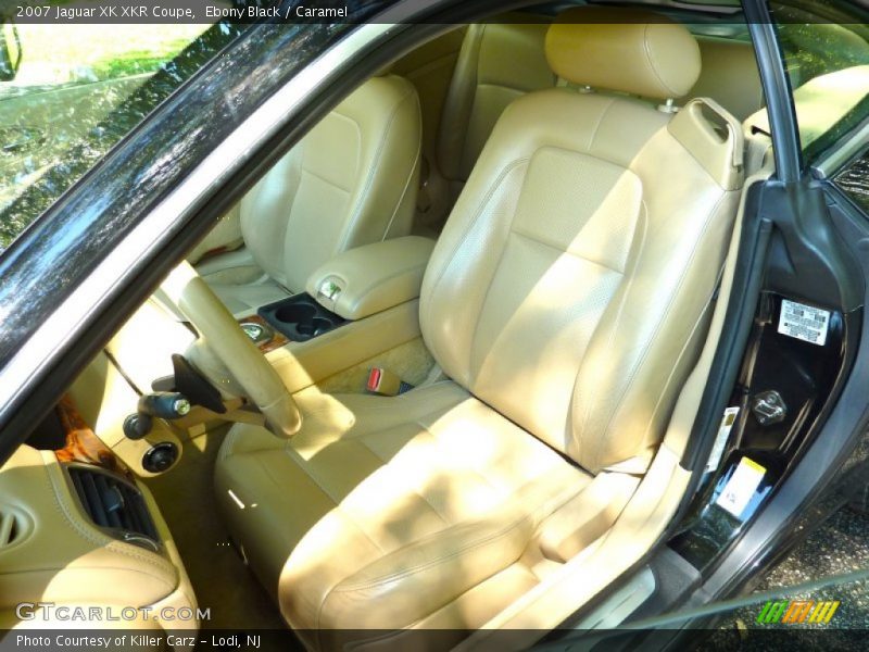 Ebony Black / Caramel 2007 Jaguar XK XKR Coupe