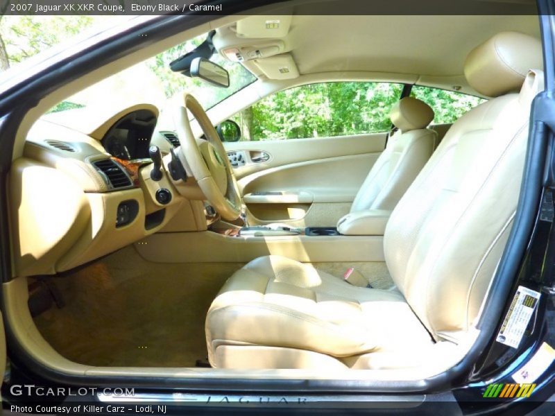 Ebony Black / Caramel 2007 Jaguar XK XKR Coupe
