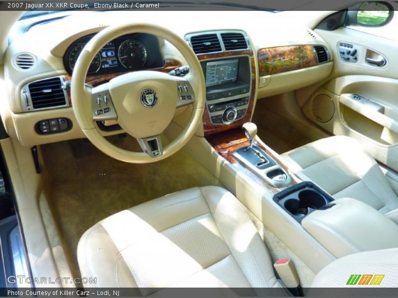 Ebony Black / Caramel 2007 Jaguar XK XKR Coupe