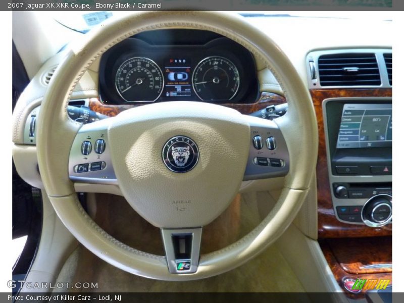 Ebony Black / Caramel 2007 Jaguar XK XKR Coupe