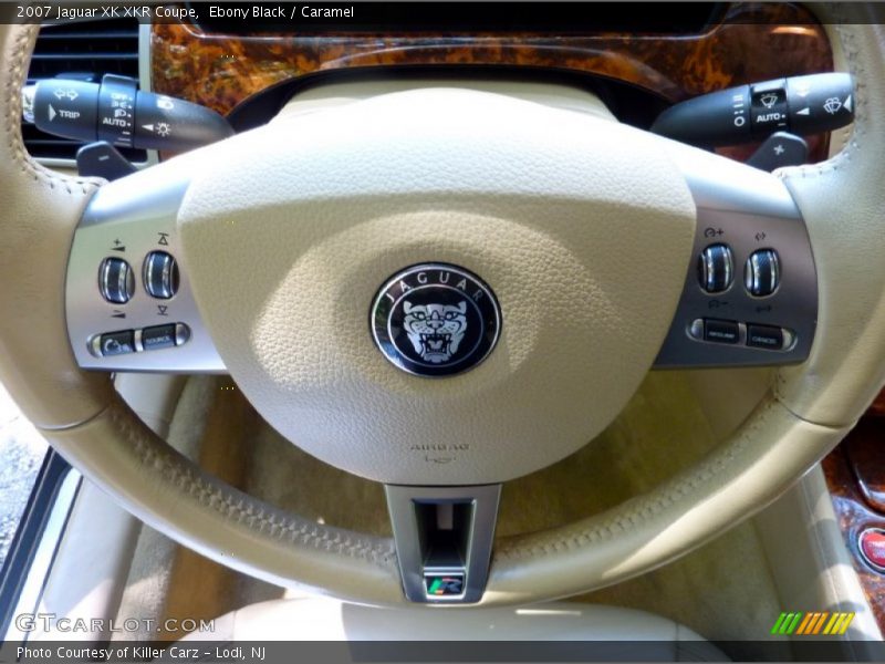 Ebony Black / Caramel 2007 Jaguar XK XKR Coupe