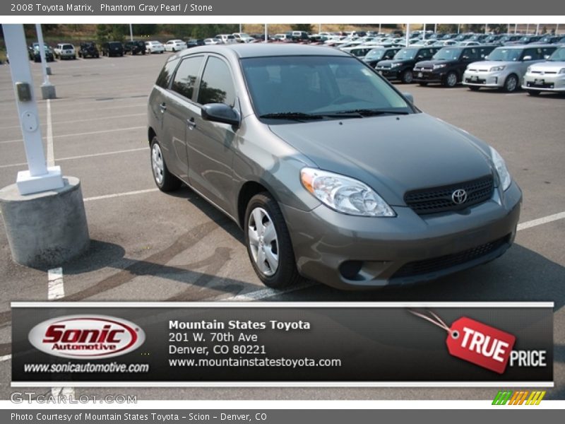 Phantom Gray Pearl / Stone 2008 Toyota Matrix