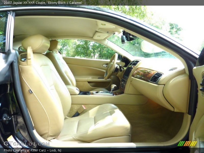 Ebony Black / Caramel 2007 Jaguar XK XKR Coupe