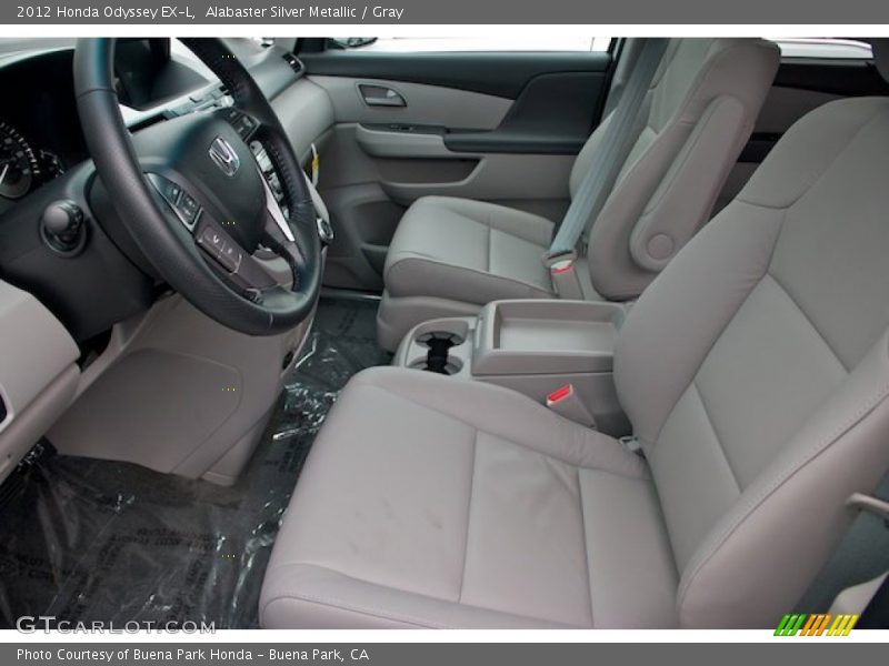 Alabaster Silver Metallic / Gray 2012 Honda Odyssey EX-L
