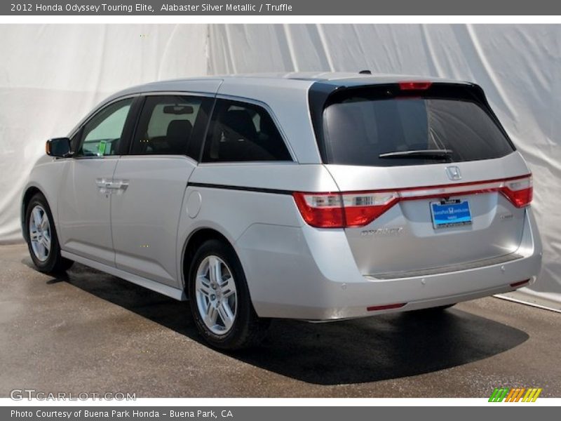 Alabaster Silver Metallic / Truffle 2012 Honda Odyssey Touring Elite