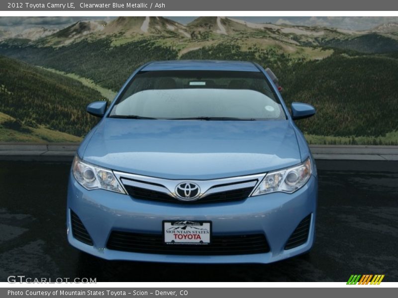 Clearwater Blue Metallic / Ash 2012 Toyota Camry LE