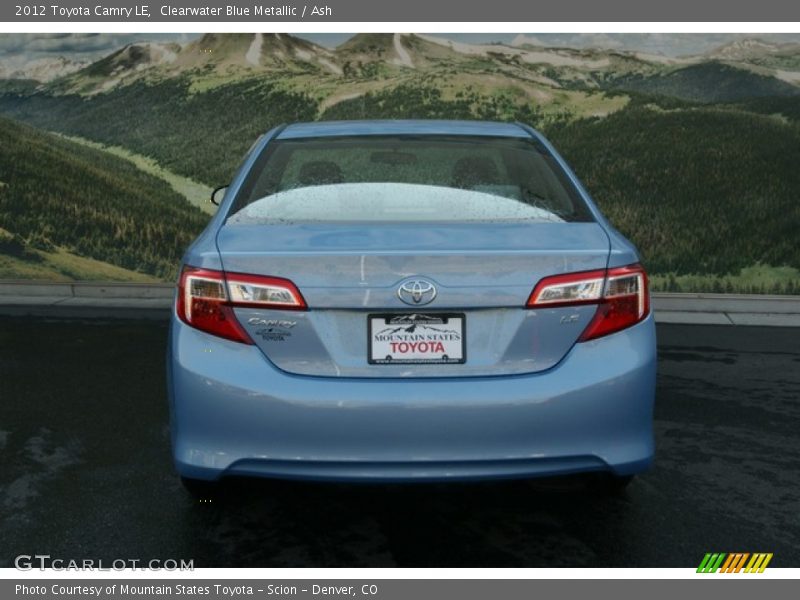 Clearwater Blue Metallic / Ash 2012 Toyota Camry LE