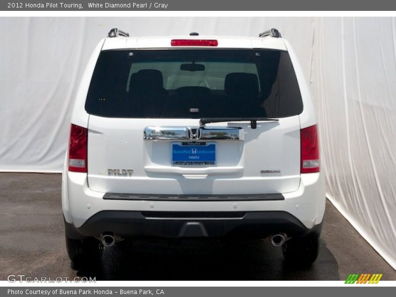 White Diamond Pearl / Gray 2012 Honda Pilot Touring