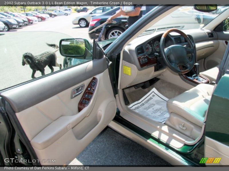 Timberline Green / Beige 2002 Subaru Outback 3.0 L.L.Bean Edition Wagon