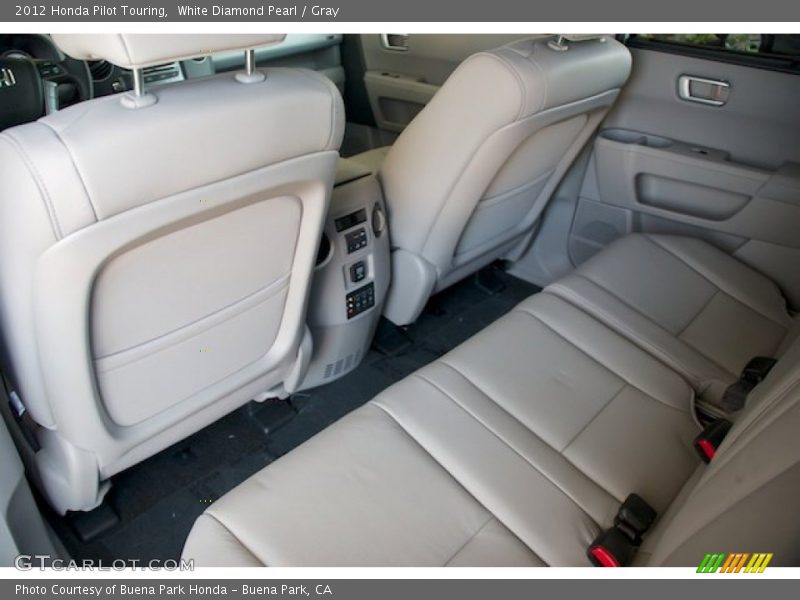 White Diamond Pearl / Gray 2012 Honda Pilot Touring