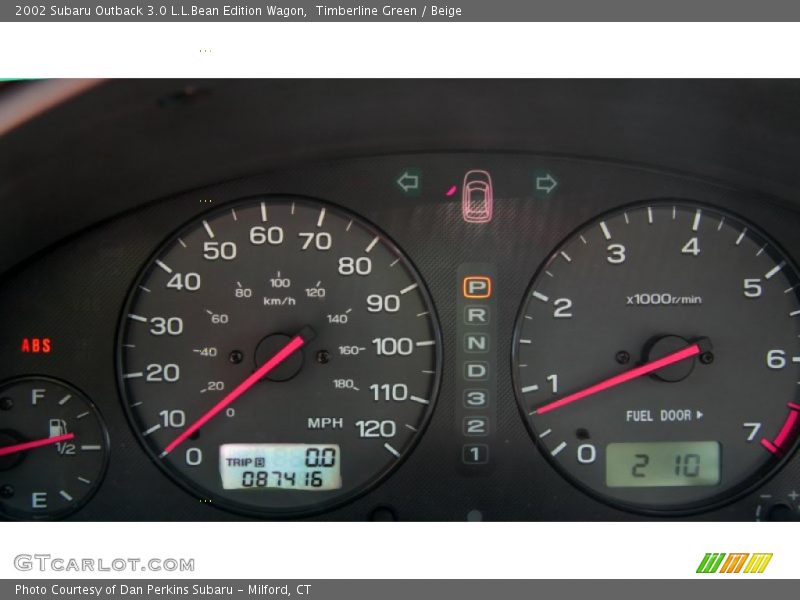Timberline Green / Beige 2002 Subaru Outback 3.0 L.L.Bean Edition Wagon