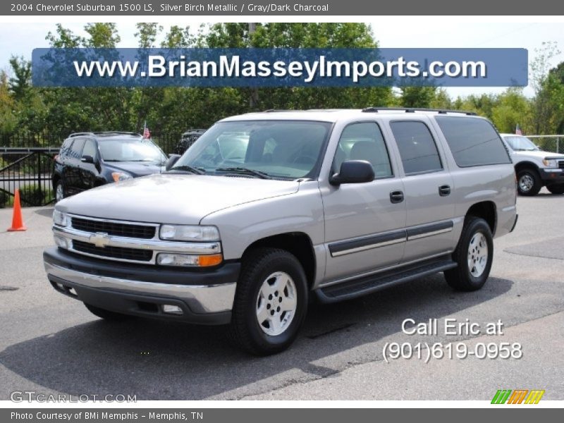 Silver Birch Metallic / Gray/Dark Charcoal 2004 Chevrolet Suburban 1500 LS