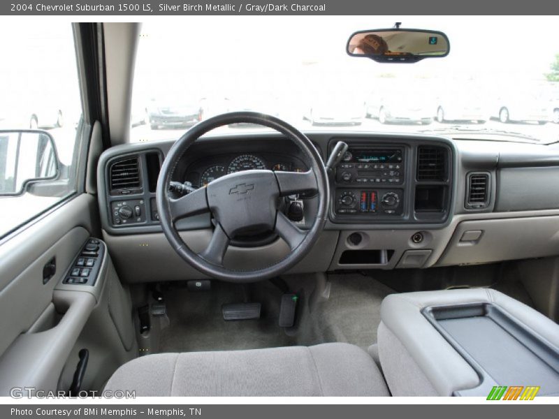 Silver Birch Metallic / Gray/Dark Charcoal 2004 Chevrolet Suburban 1500 LS