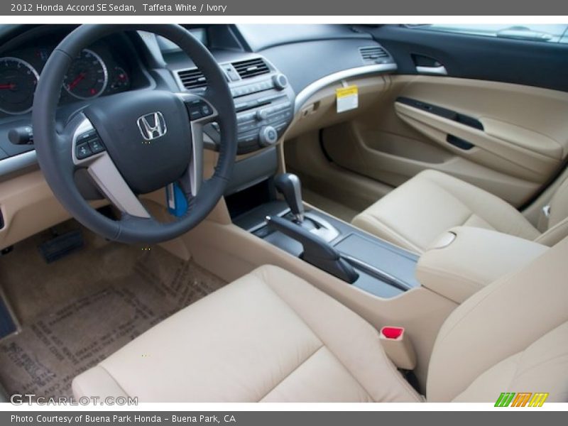 Taffeta White / Ivory 2012 Honda Accord SE Sedan