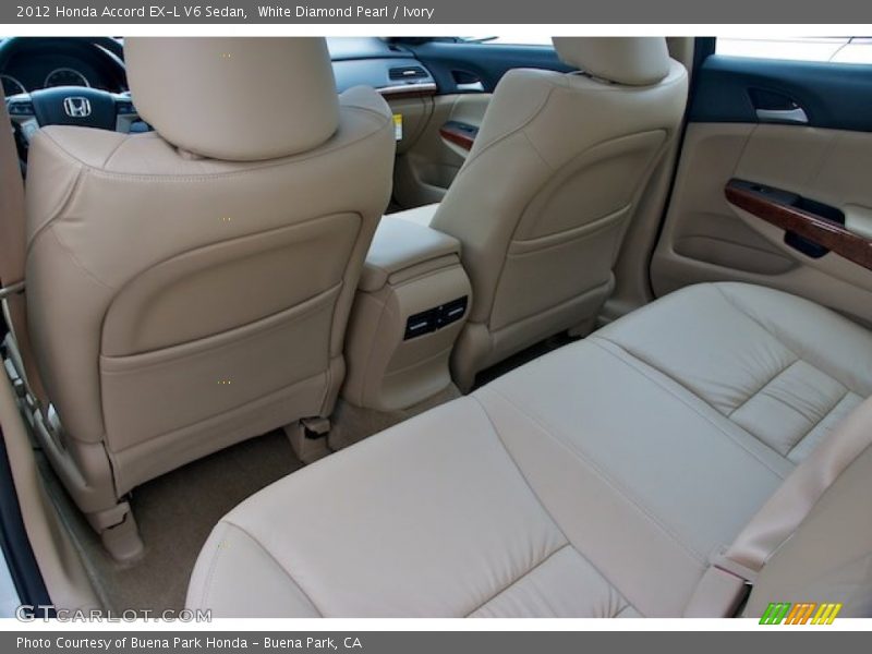 White Diamond Pearl / Ivory 2012 Honda Accord EX-L V6 Sedan