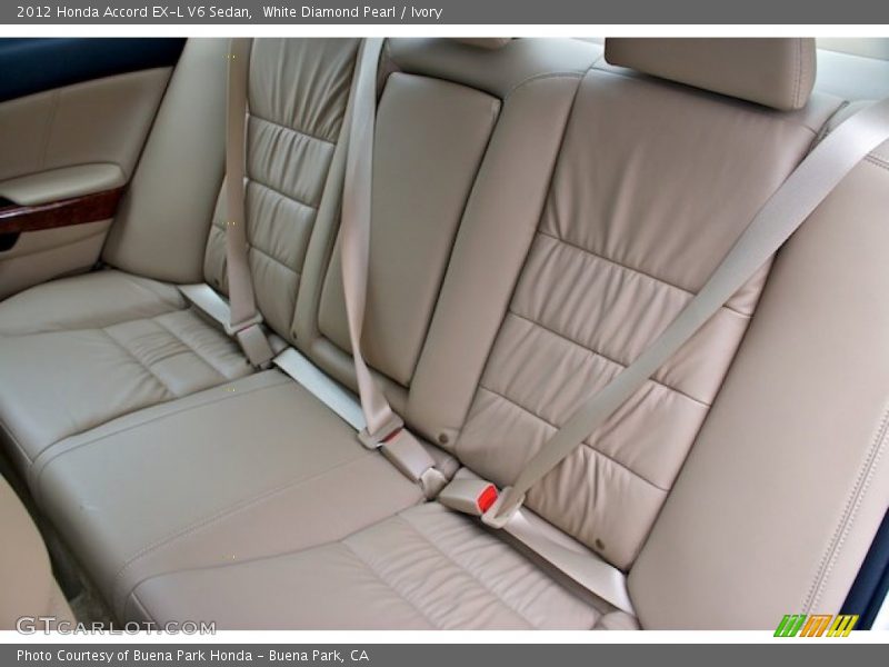 White Diamond Pearl / Ivory 2012 Honda Accord EX-L V6 Sedan