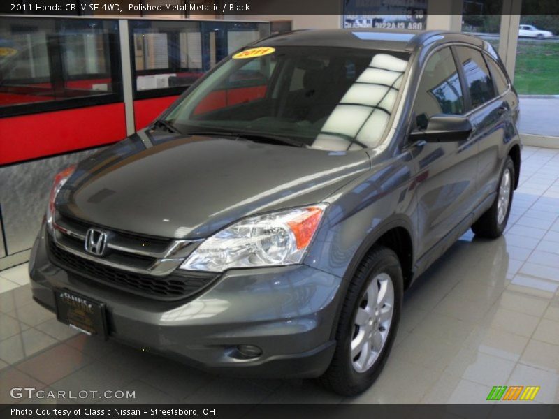 Polished Metal Metallic / Black 2011 Honda CR-V SE 4WD