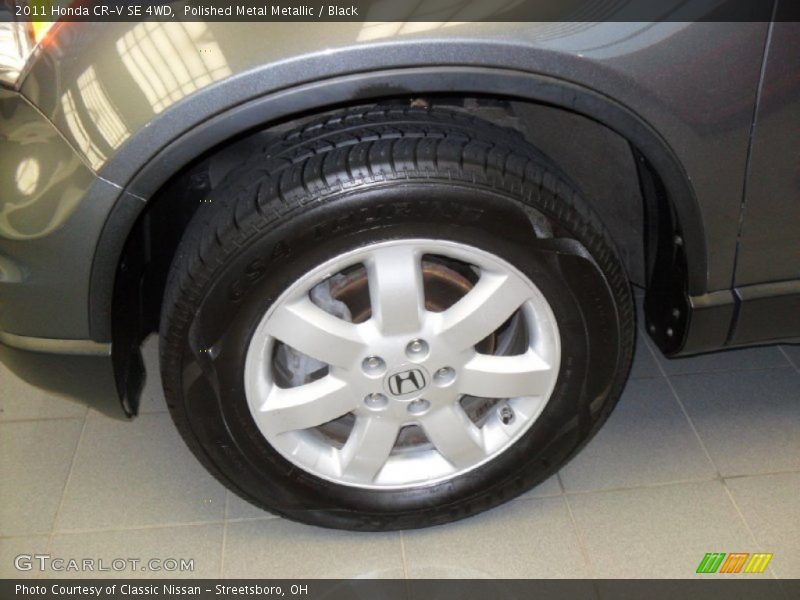 Polished Metal Metallic / Black 2011 Honda CR-V SE 4WD