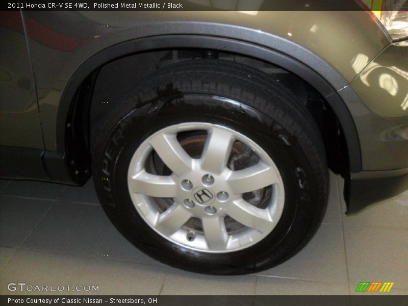 Polished Metal Metallic / Black 2011 Honda CR-V SE 4WD