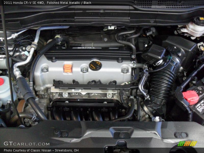 Polished Metal Metallic / Black 2011 Honda CR-V SE 4WD