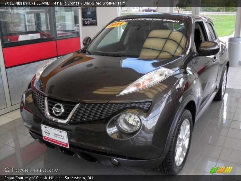 Metallic Bronze / Black/Red w/Silver Trim 2011 Nissan Juke SL AWD