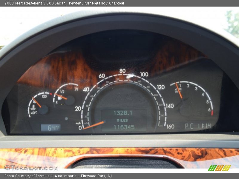 Pewter Silver Metallic / Charcoal 2003 Mercedes-Benz S 500 Sedan