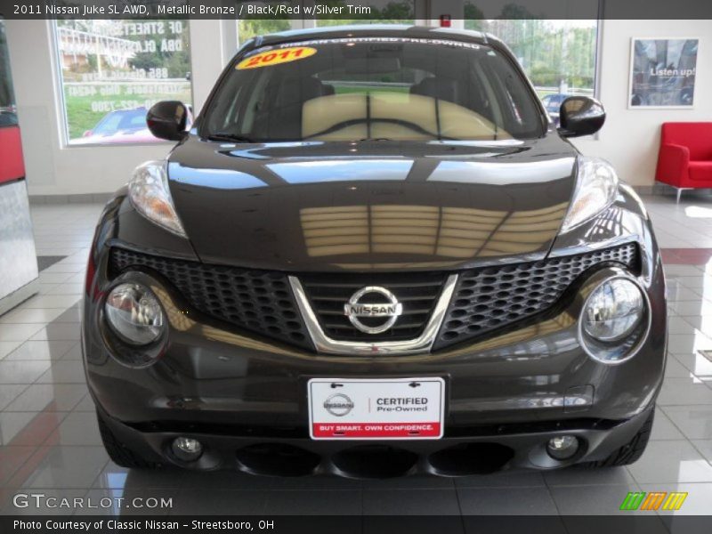 Metallic Bronze / Black/Red w/Silver Trim 2011 Nissan Juke SL AWD