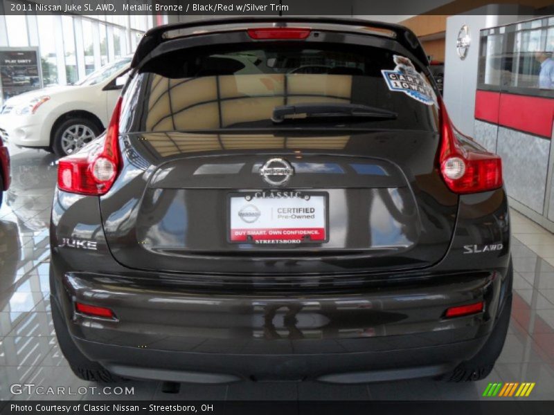 Metallic Bronze / Black/Red w/Silver Trim 2011 Nissan Juke SL AWD