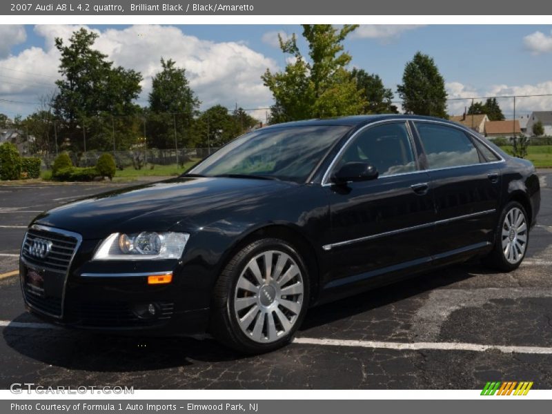 Brilliant Black / Black/Amaretto 2007 Audi A8 L 4.2 quattro