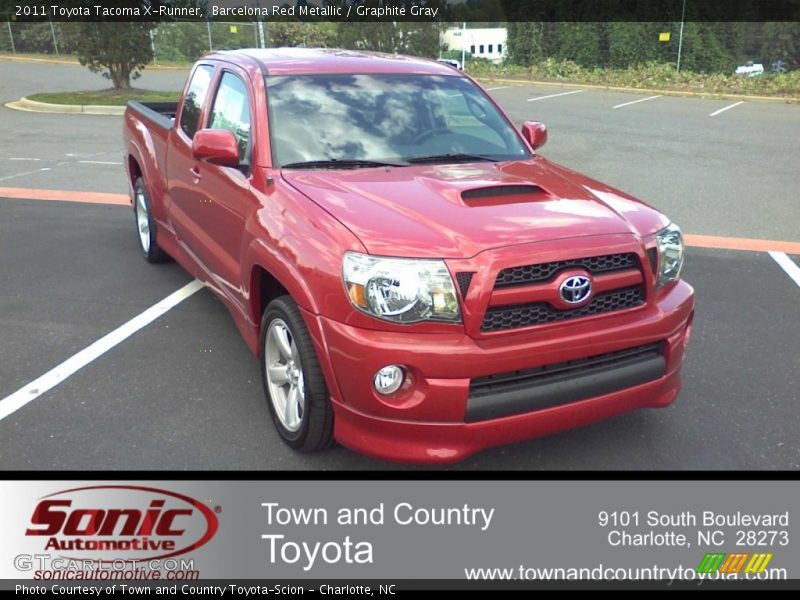 Barcelona Red Metallic / Graphite Gray 2011 Toyota Tacoma X-Runner