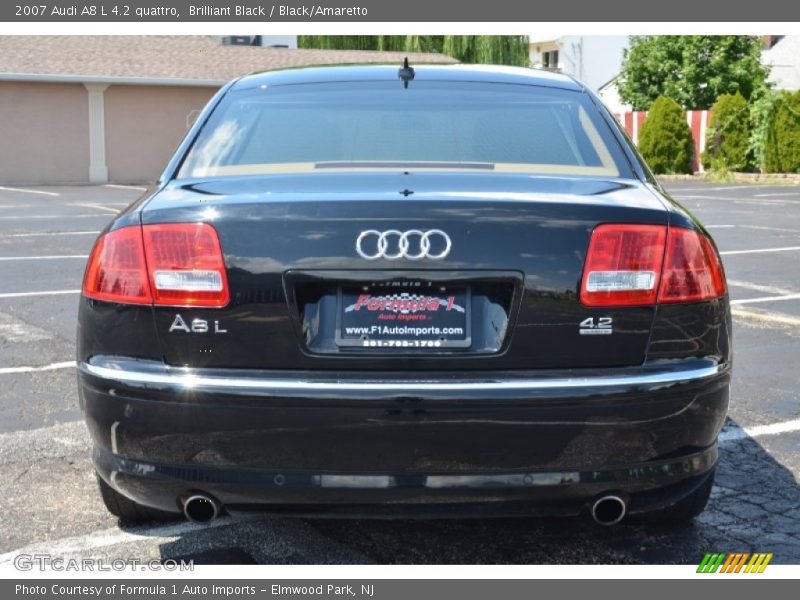 Brilliant Black / Black/Amaretto 2007 Audi A8 L 4.2 quattro