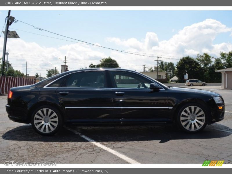 Brilliant Black / Black/Amaretto 2007 Audi A8 L 4.2 quattro