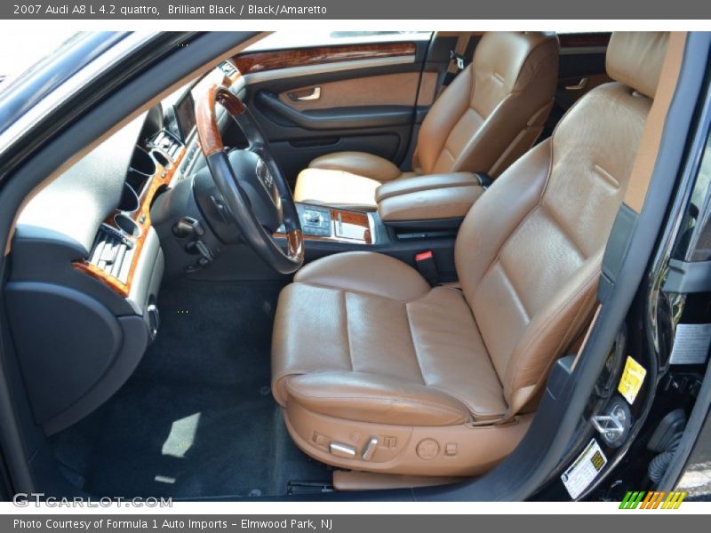 Brilliant Black / Black/Amaretto 2007 Audi A8 L 4.2 quattro