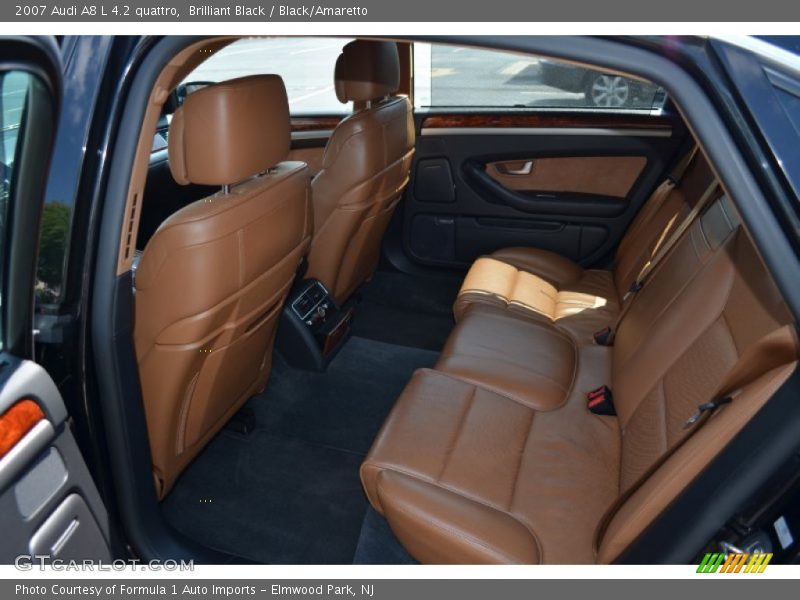Brilliant Black / Black/Amaretto 2007 Audi A8 L 4.2 quattro