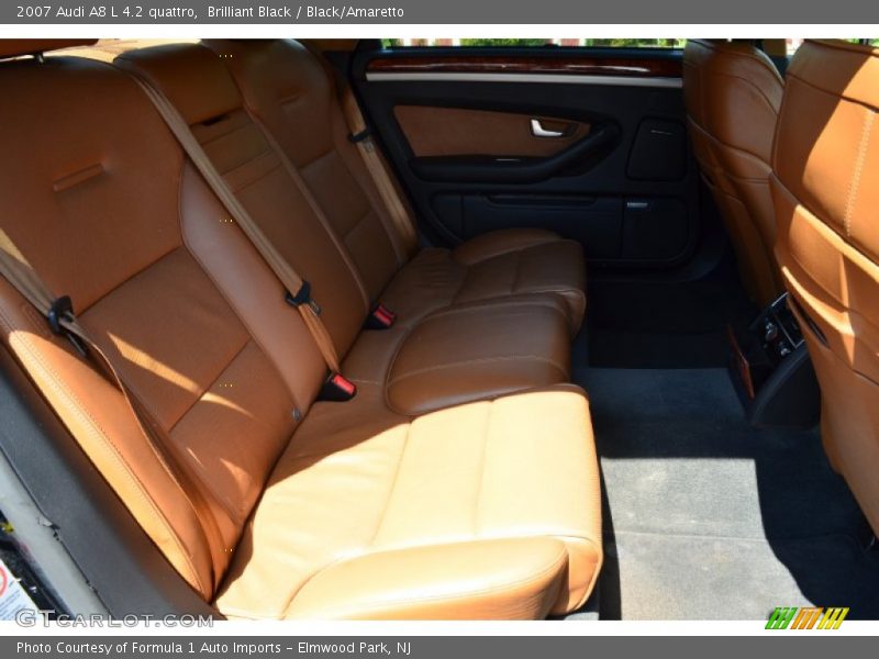 Brilliant Black / Black/Amaretto 2007 Audi A8 L 4.2 quattro
