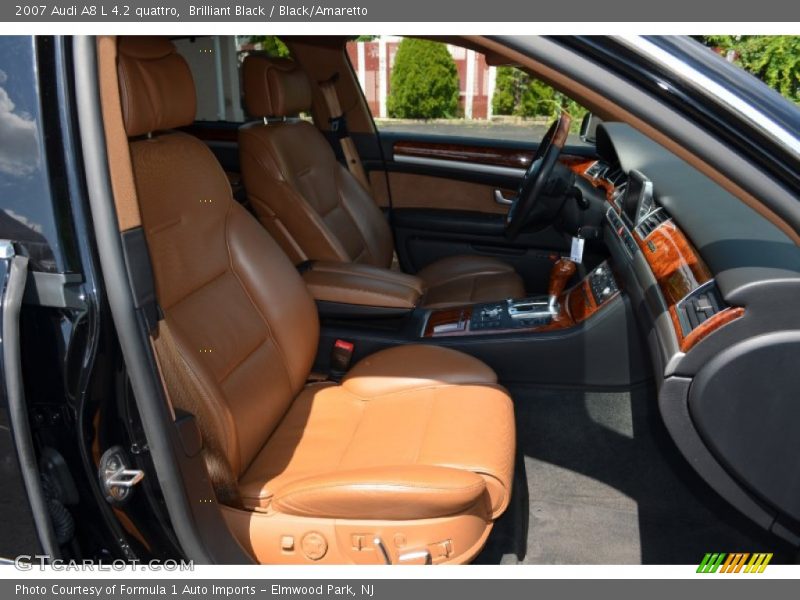 Brilliant Black / Black/Amaretto 2007 Audi A8 L 4.2 quattro