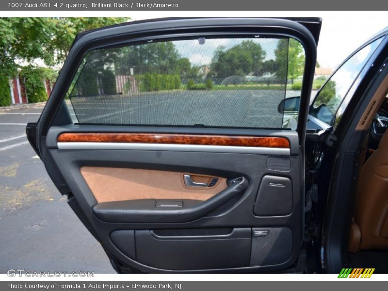 Brilliant Black / Black/Amaretto 2007 Audi A8 L 4.2 quattro