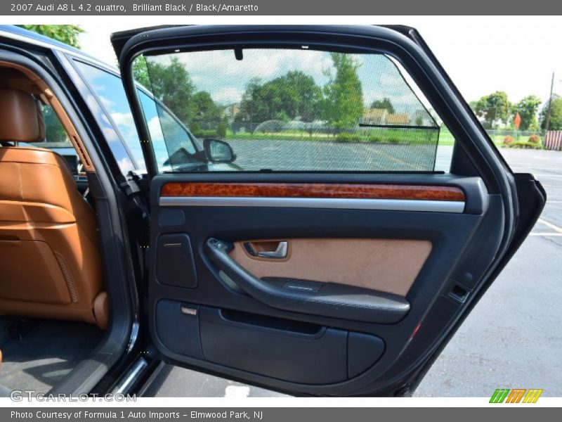 Brilliant Black / Black/Amaretto 2007 Audi A8 L 4.2 quattro