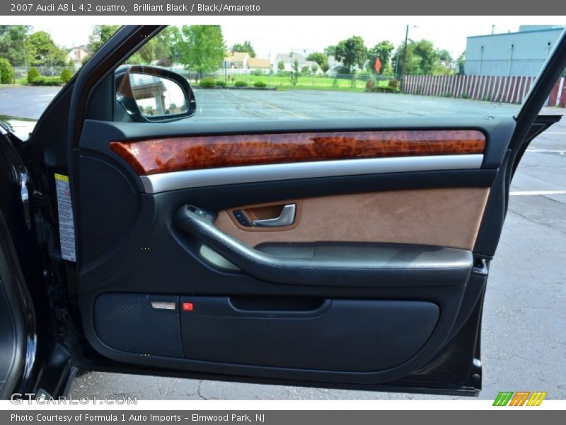 Brilliant Black / Black/Amaretto 2007 Audi A8 L 4.2 quattro